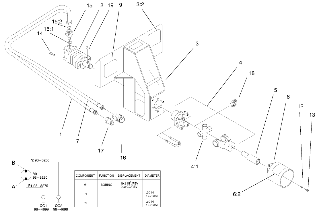 Bore Drive Head Assembly