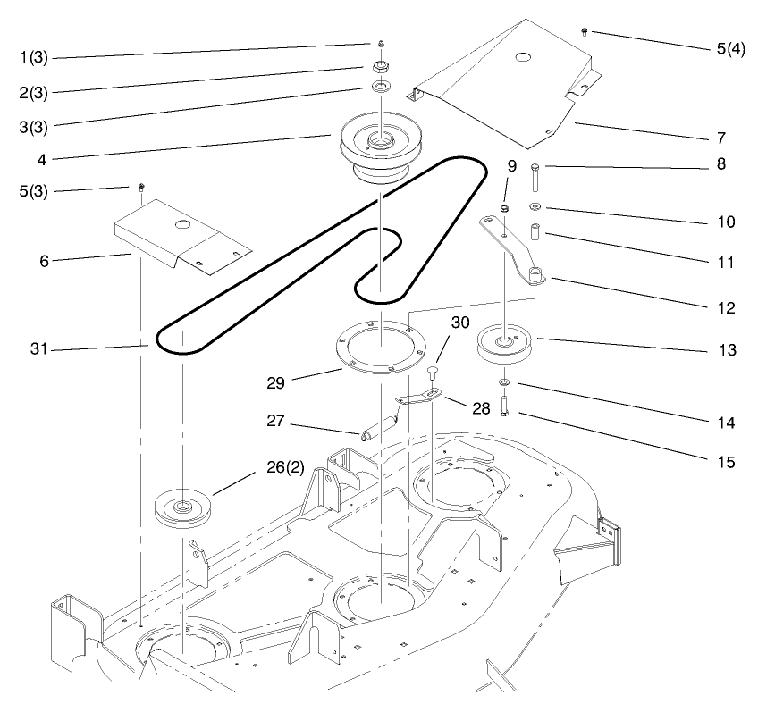 Pulley And Belt Assembly