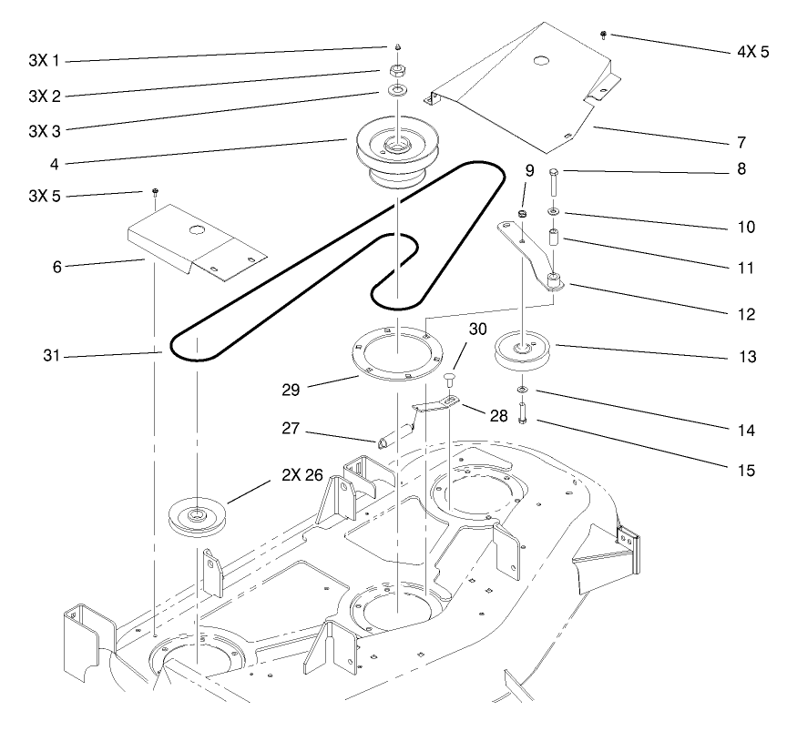 Pulley And Belt Assembly