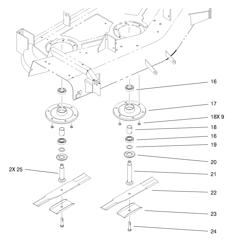Spindle And Blade Assembly