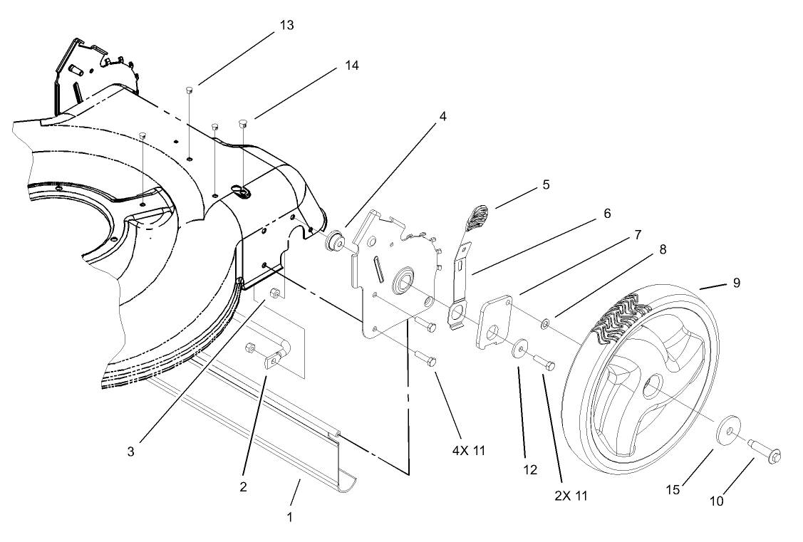 High Wheel Rear Axle Assembly
