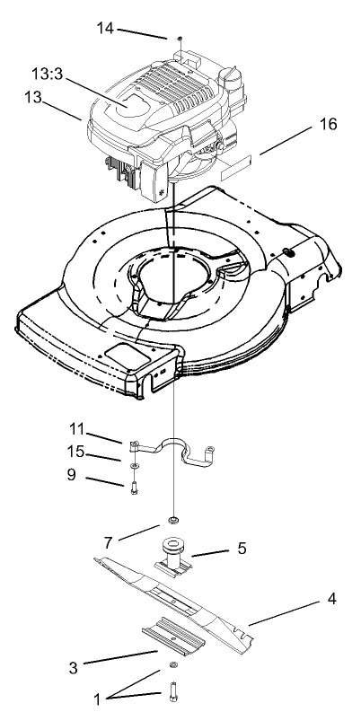 Engine and Blade Assembly
