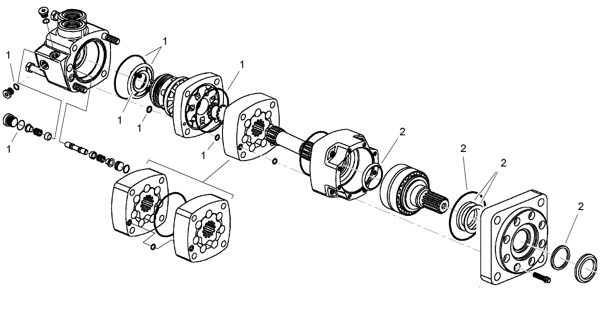 Hydraulic Motor Assembly No. 104-5701