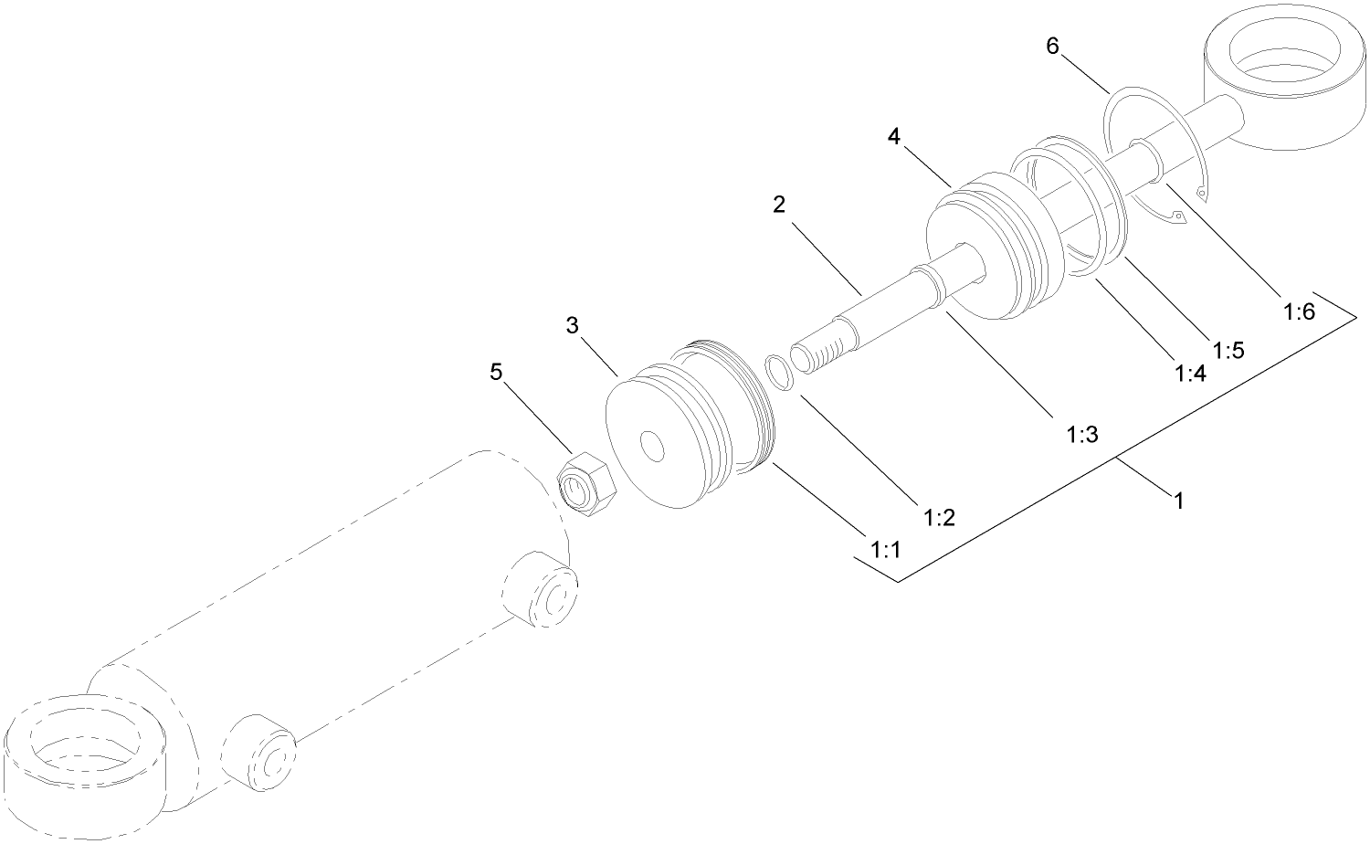 Hydraulic Cylinder Assembly No. 94-8141