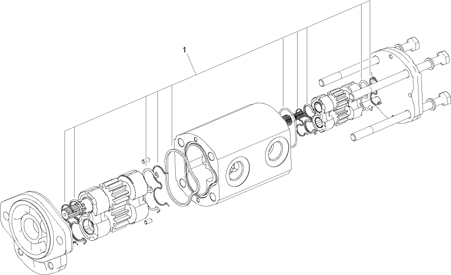 Hydraulic Gear Pump Assembly No. 108-9036