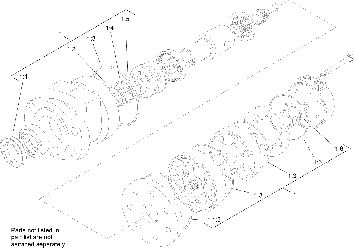 Hydraulic Motor Assembly No. 107-9351