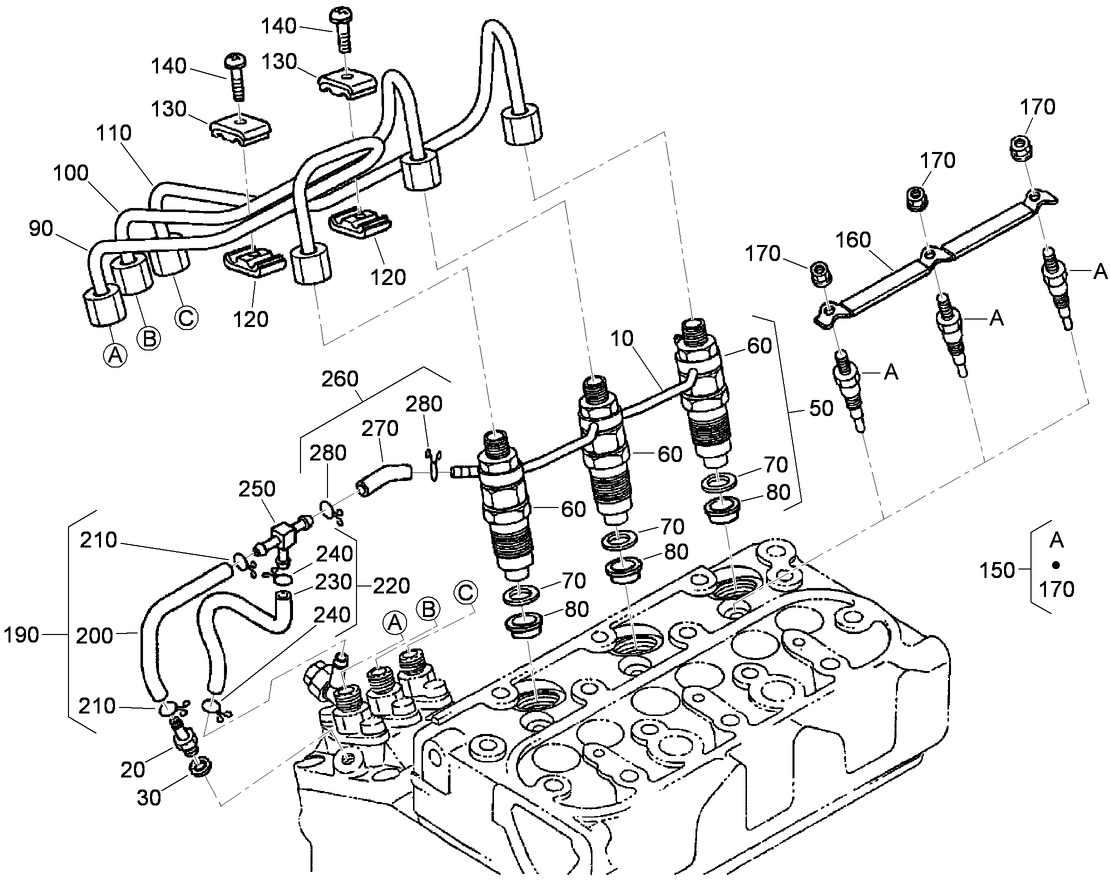 Nozzle Holder and Glow Plug Assembly