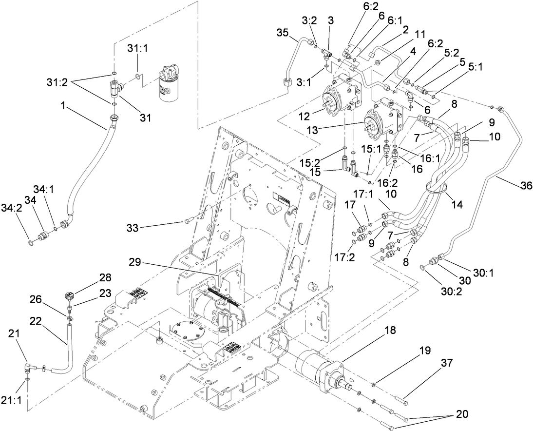 Traction Hydraulic Assembly