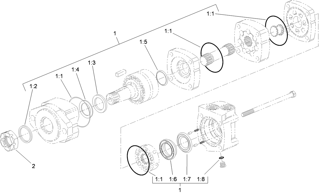 Hydraulic Motor Assembly No. 117-4037