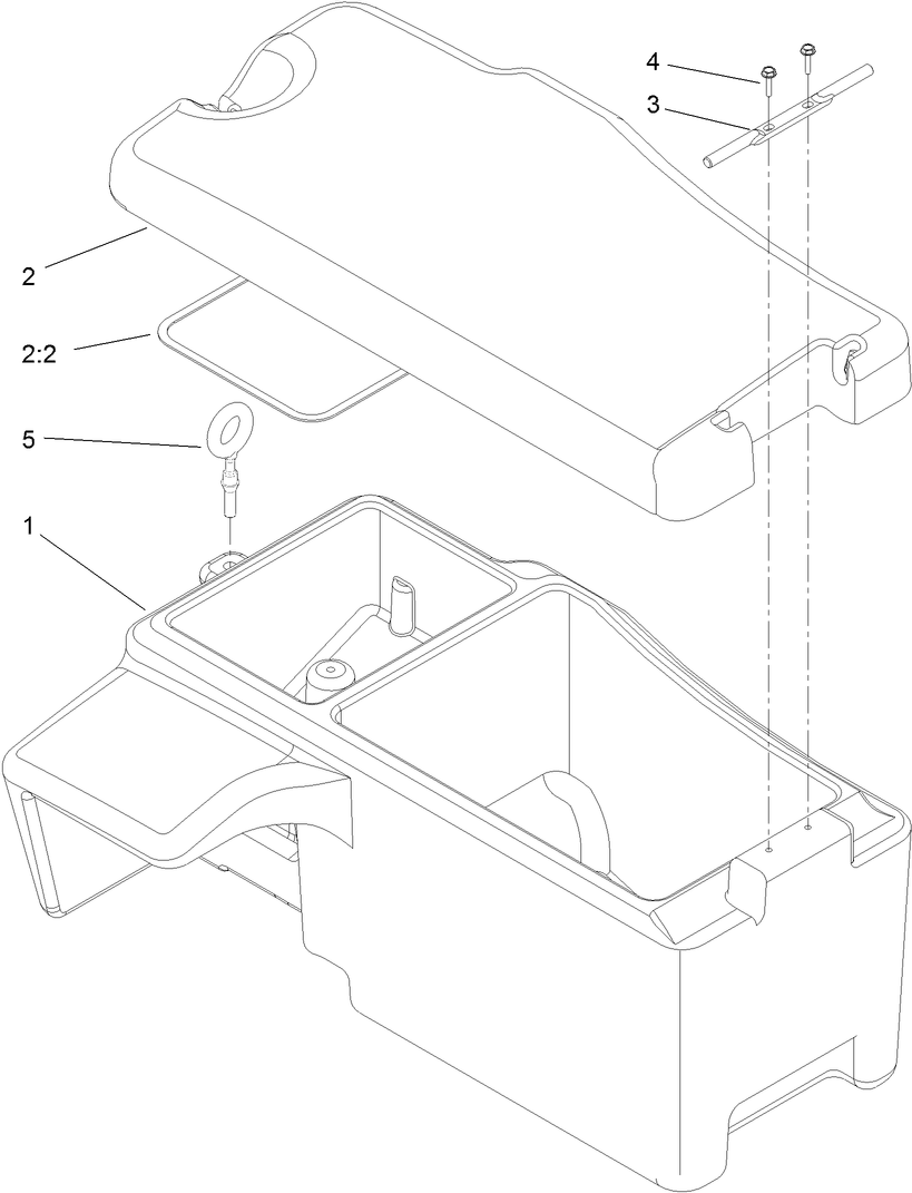 Battery Storage Box Assembly No. 115-9100