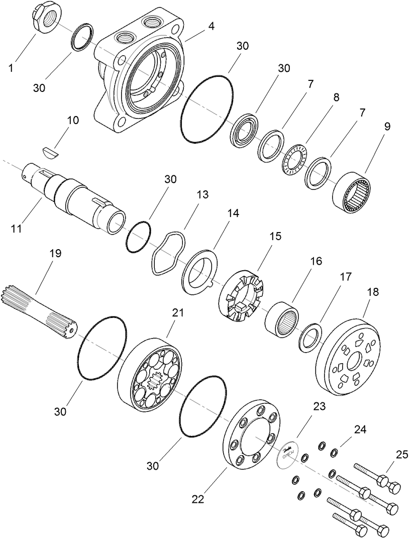 (CCW) Hydraulic Motor Assembly No. 106-8806