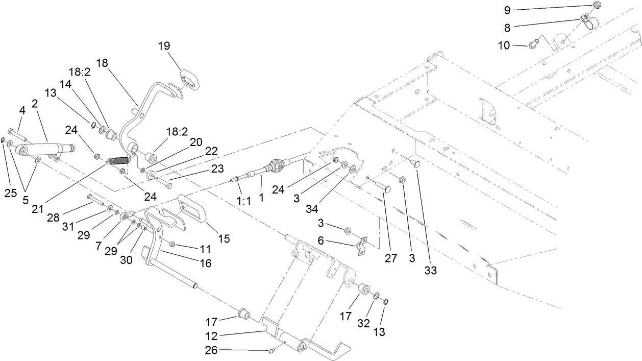 Traction Pedal Assembly