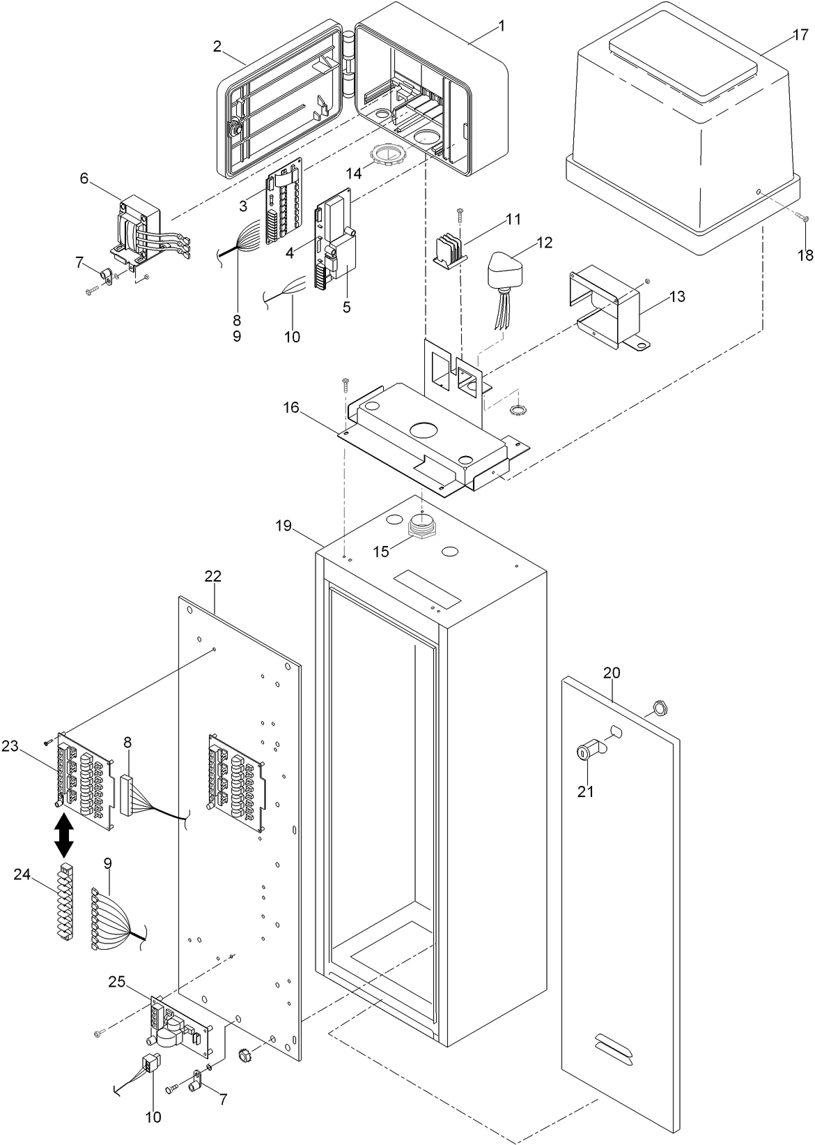 OSMAC Satellite - 8 x 13 Metal Ped., Electric
