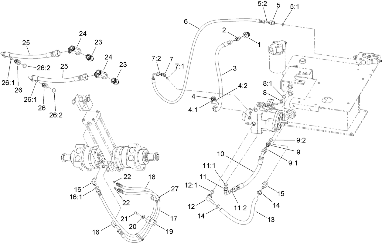 Hydrauic Hose and Fitting Assembly