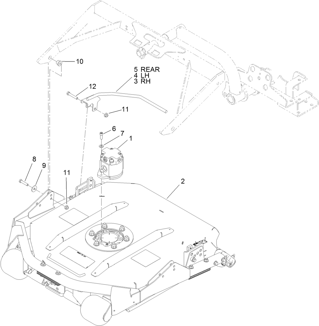 Hydraulic Motor and Cutting Unit Assembly