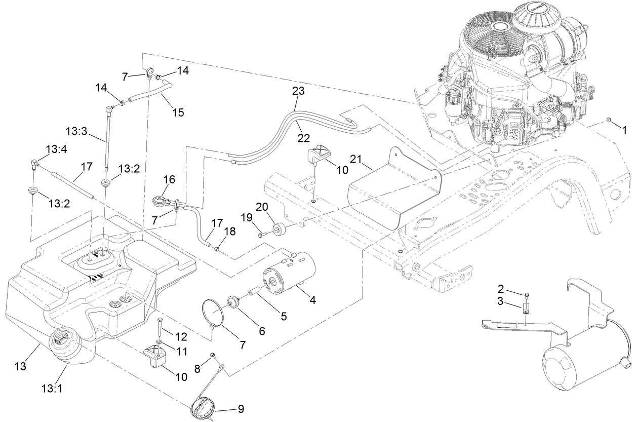 Fuel Tank and Emissions Recovery Assembly