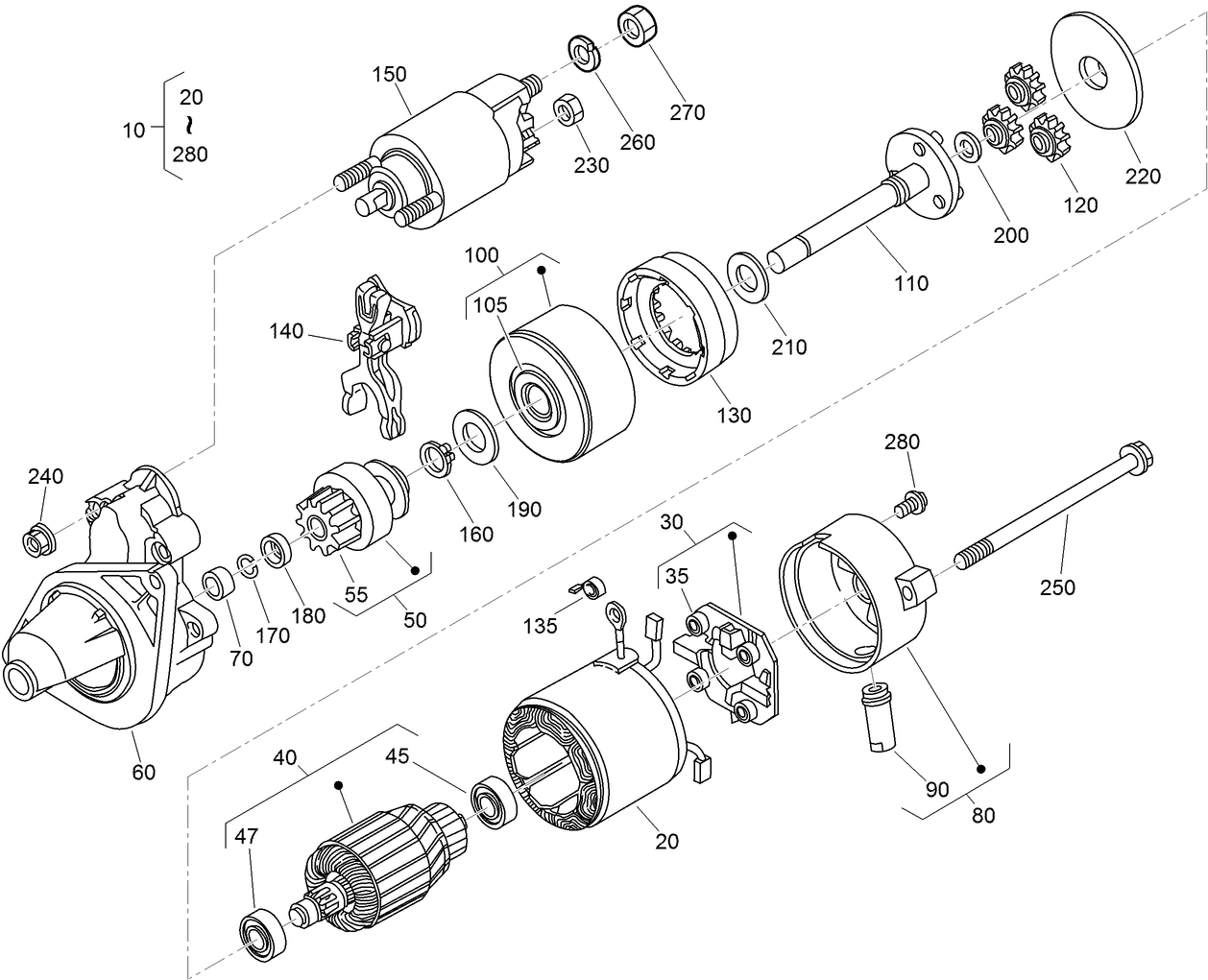 Starter Component Assembly