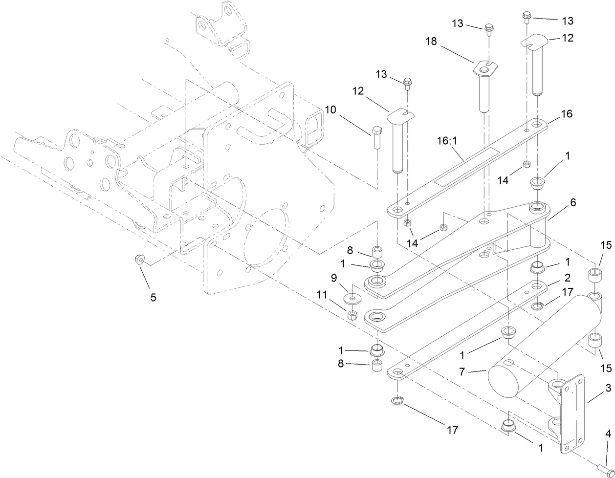 Scissor Frame and Link Assembly