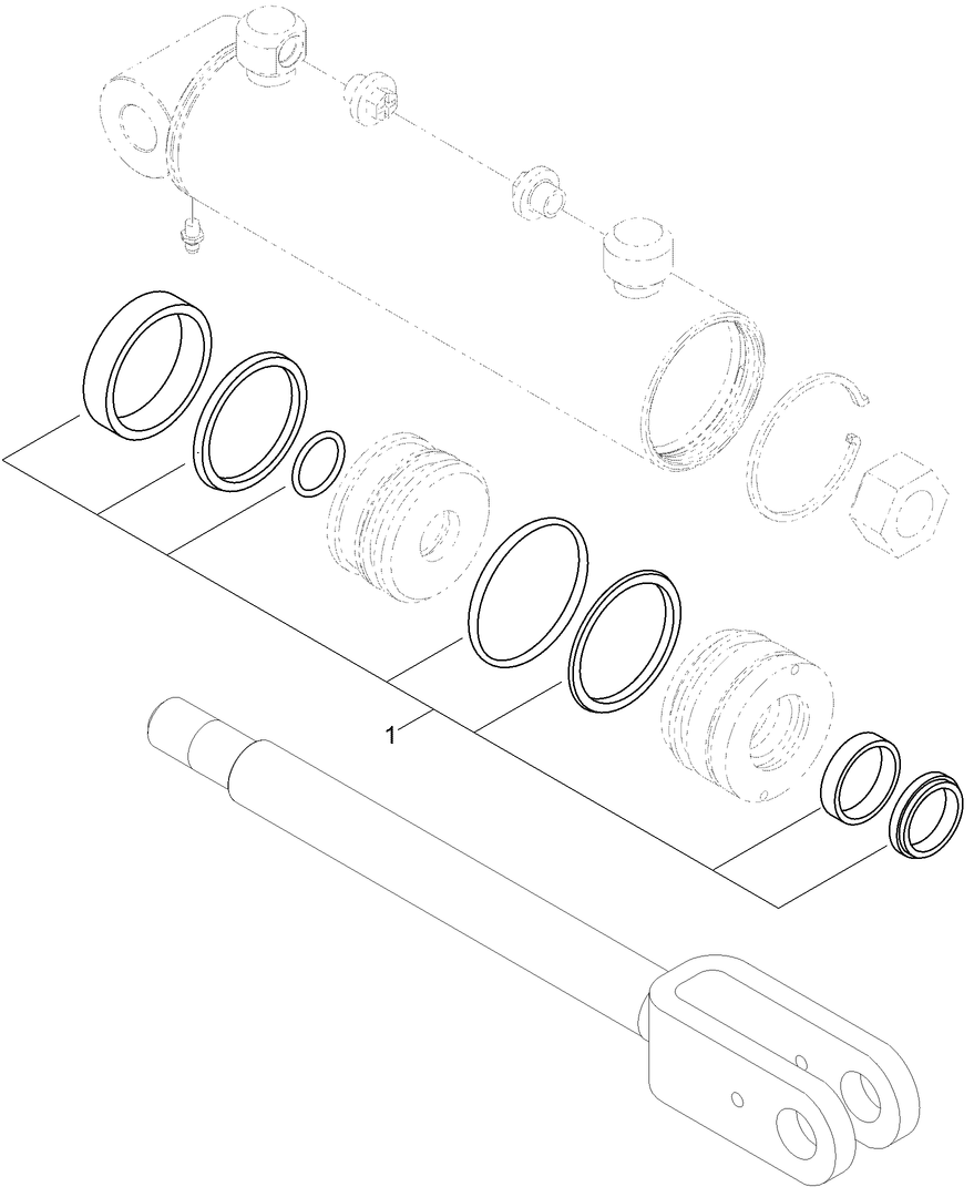 Hydraulic Cylinder Assembly No. 117-1833