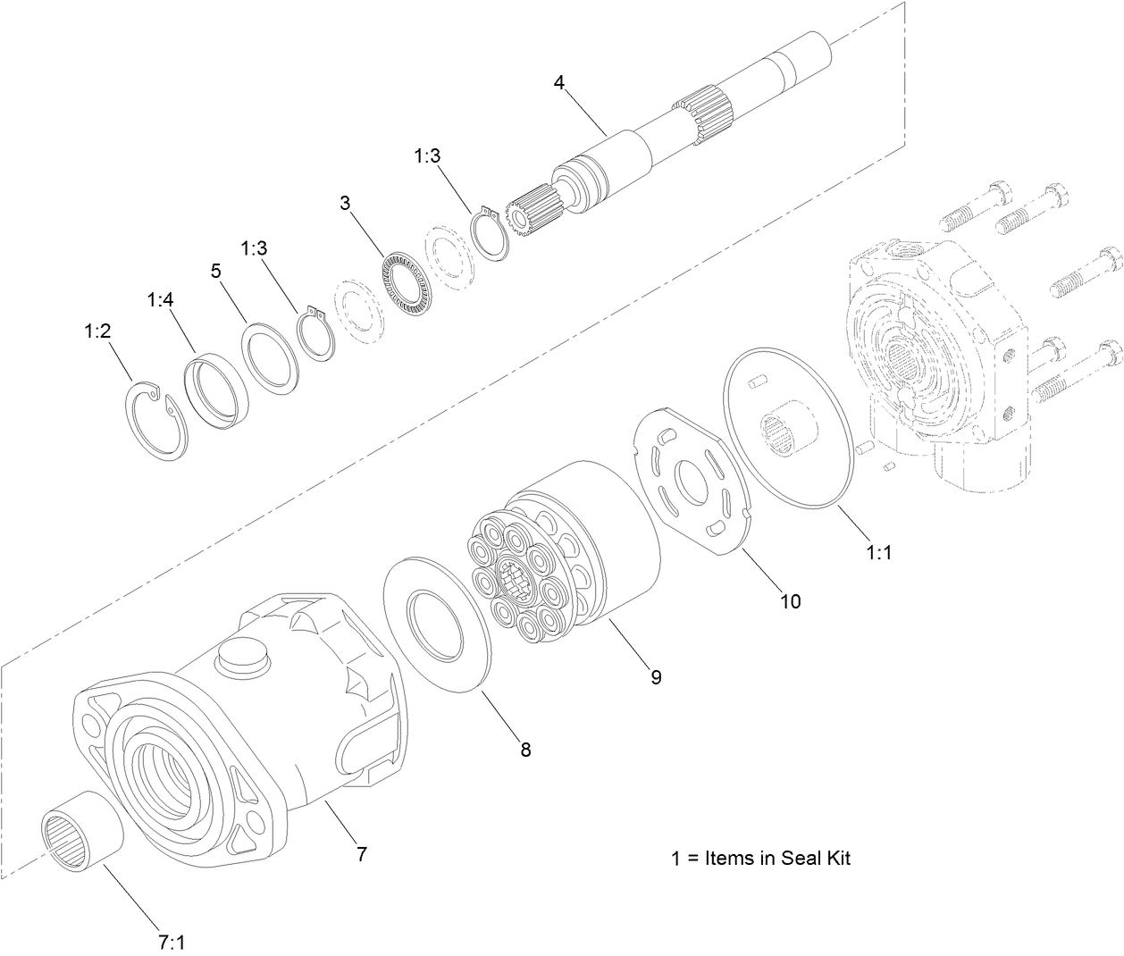 Hydraulic Motor Assembly No. 121-4325