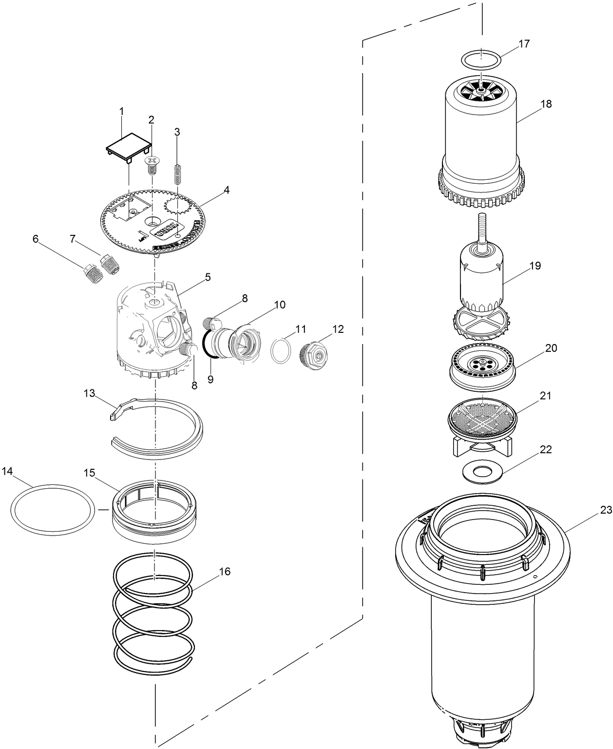 FLX34B Series Sprinkler w/ Dual Trajectory