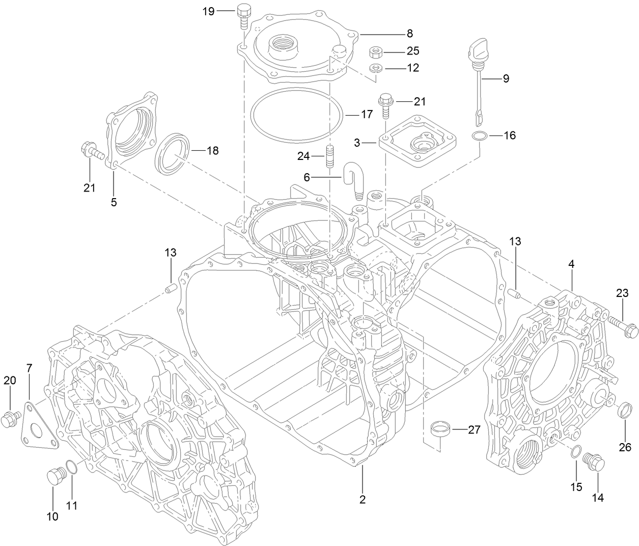 Case Assembly Transaxle Assembly No. 120-7610