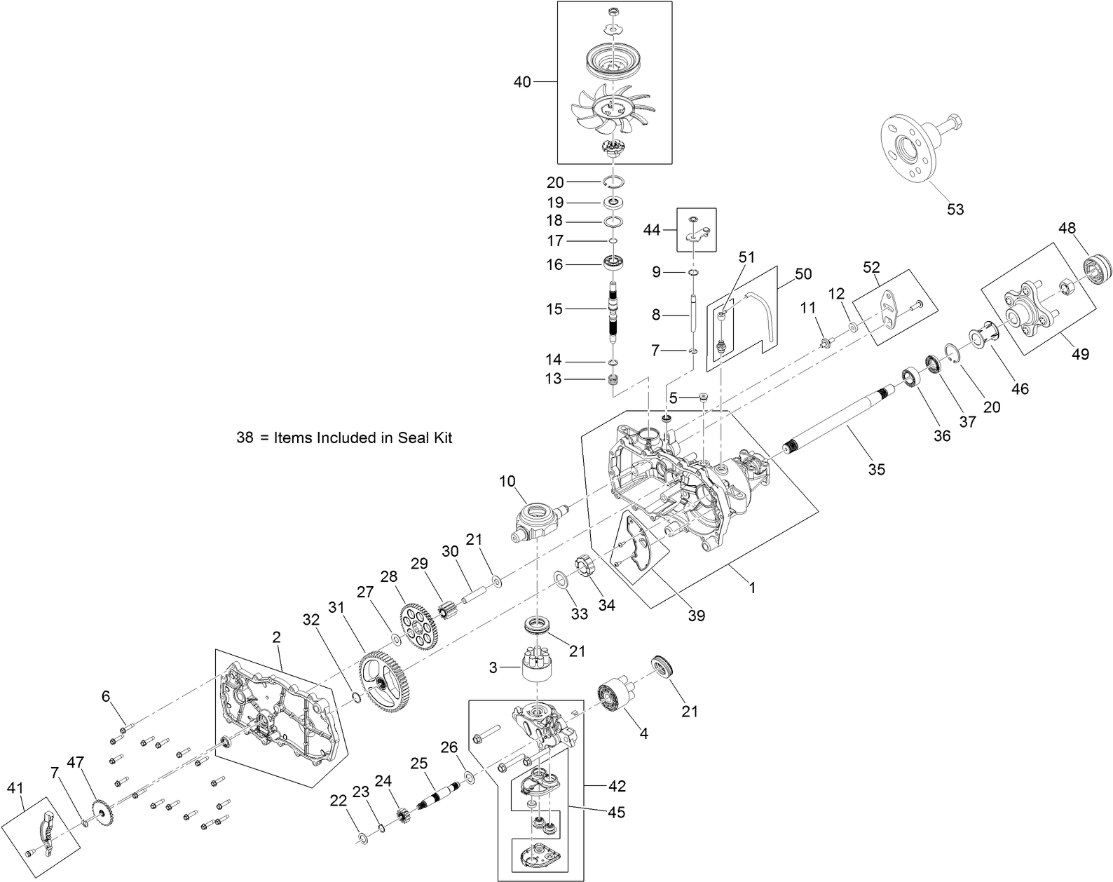 LH Transaxle Assembly No. 131-3640