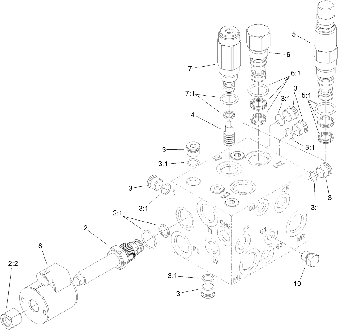 Hydraulic Manifold Assembly No. 121-3570