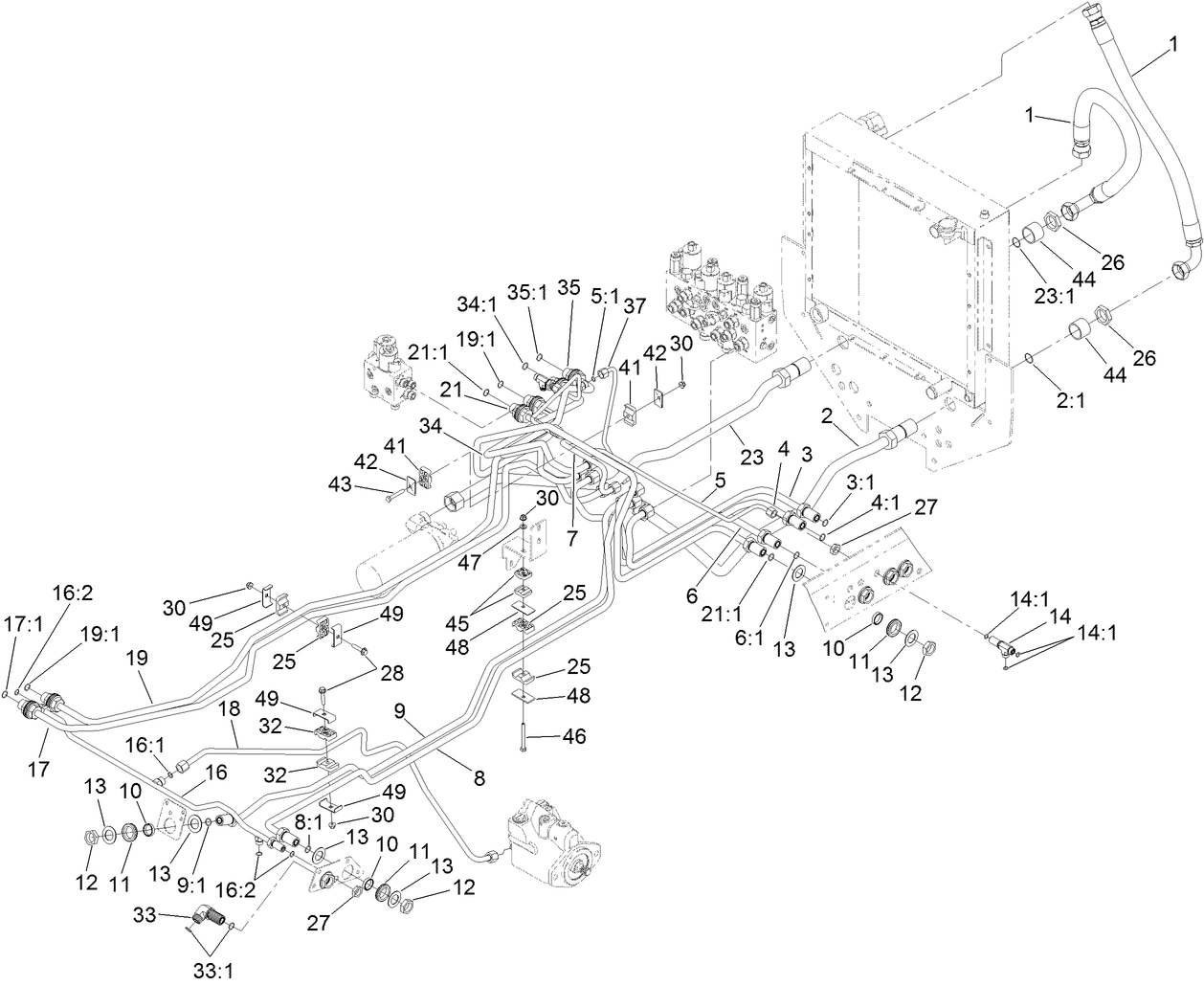 Hydraulic Mow Circuit Assembly