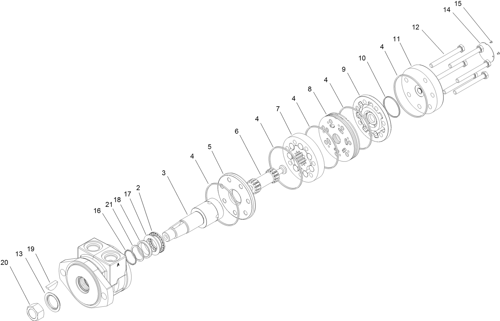 Hydraulic Motor Assembly No. 131-6431