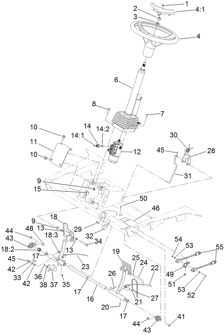 Steering and Brake Assembly