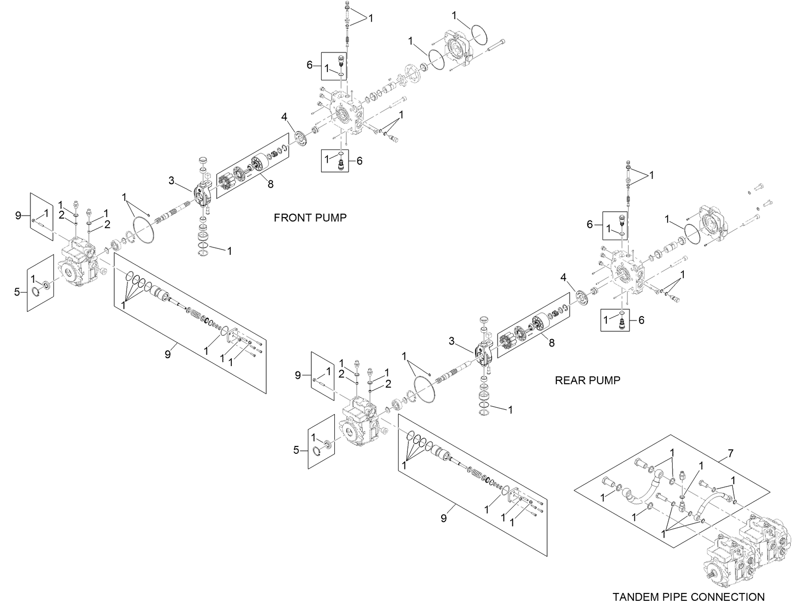 Tandem Pump Assembly No. 121-4593