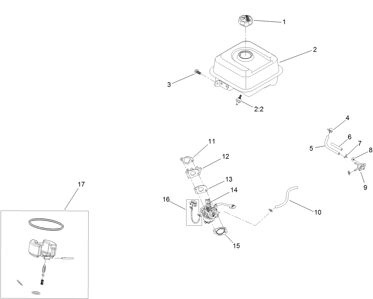 Fuel System and Carburetor Assembly