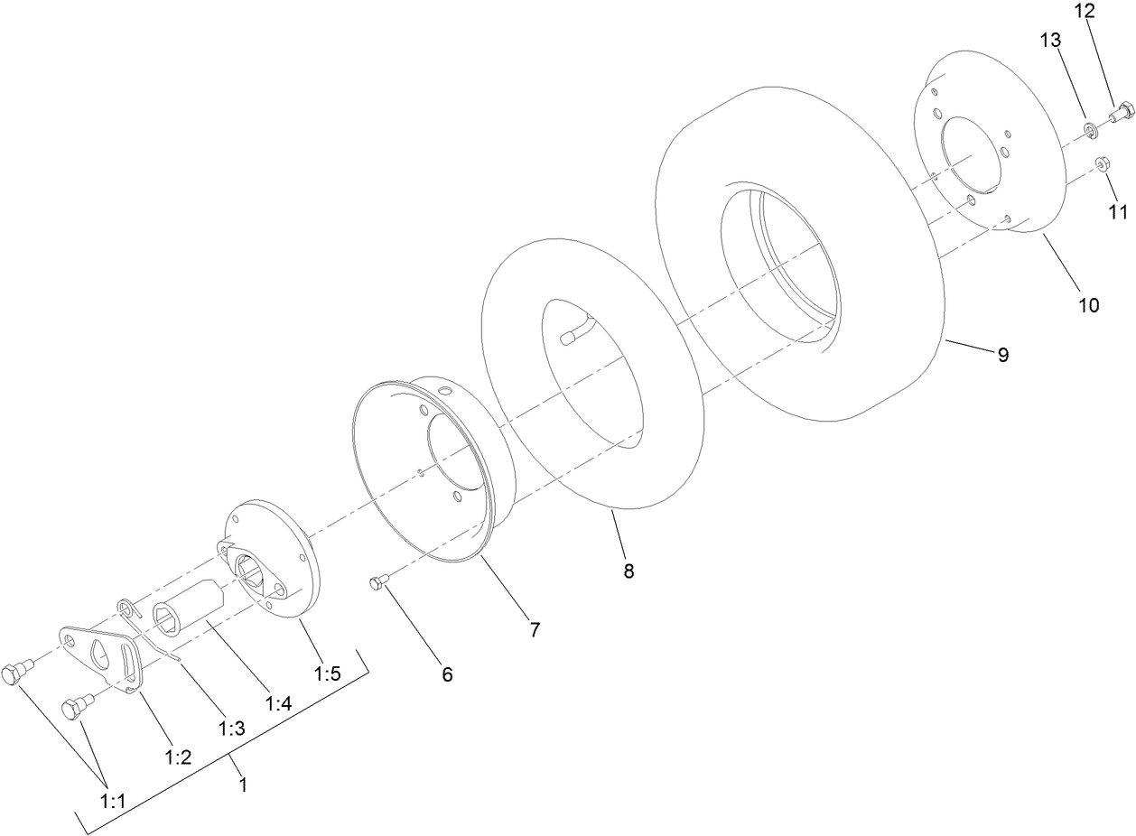 Transport Wheel Assembly No. 105-9941