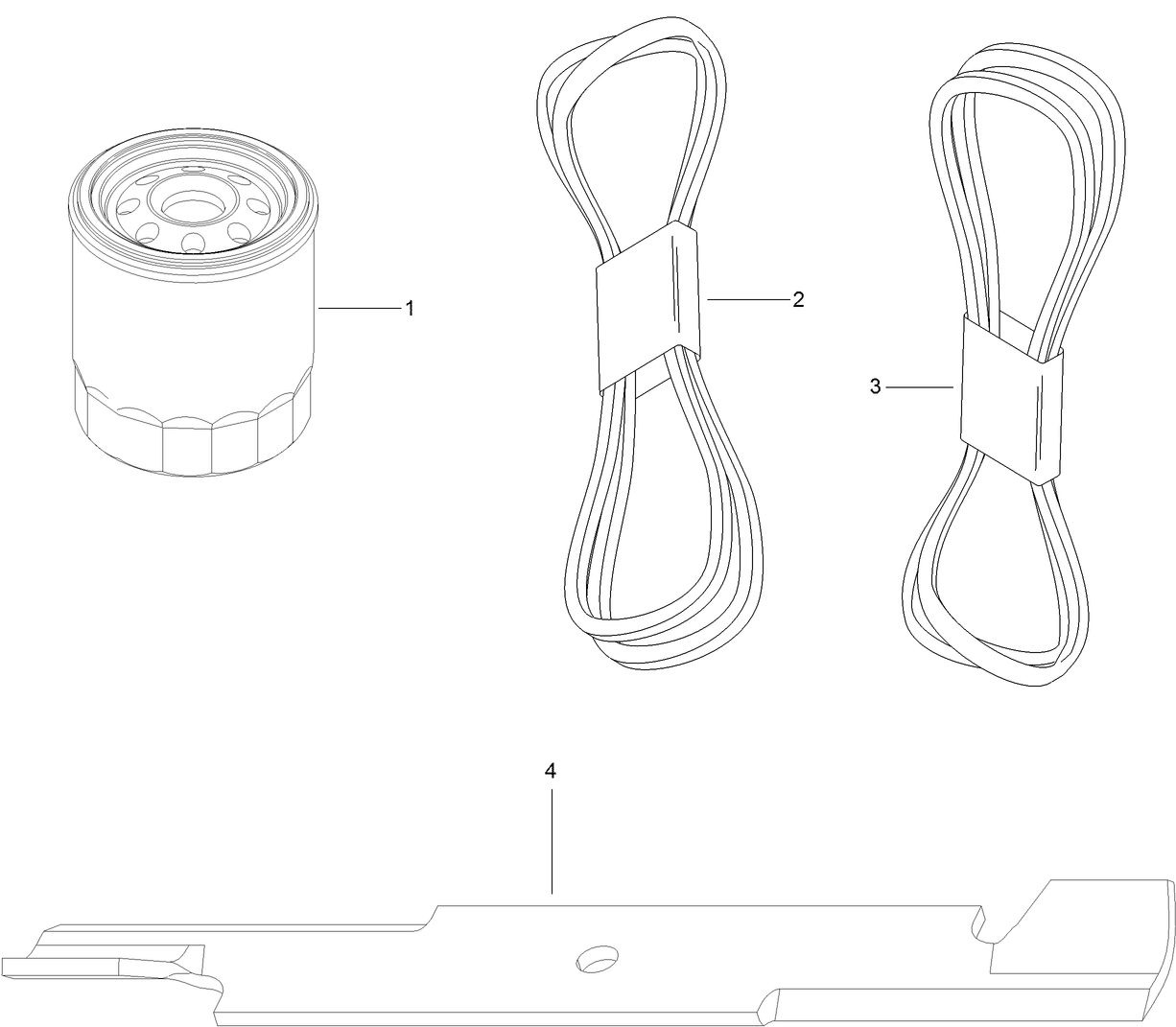 MVP Belt and Blade Kit Assembly No. 135-2254