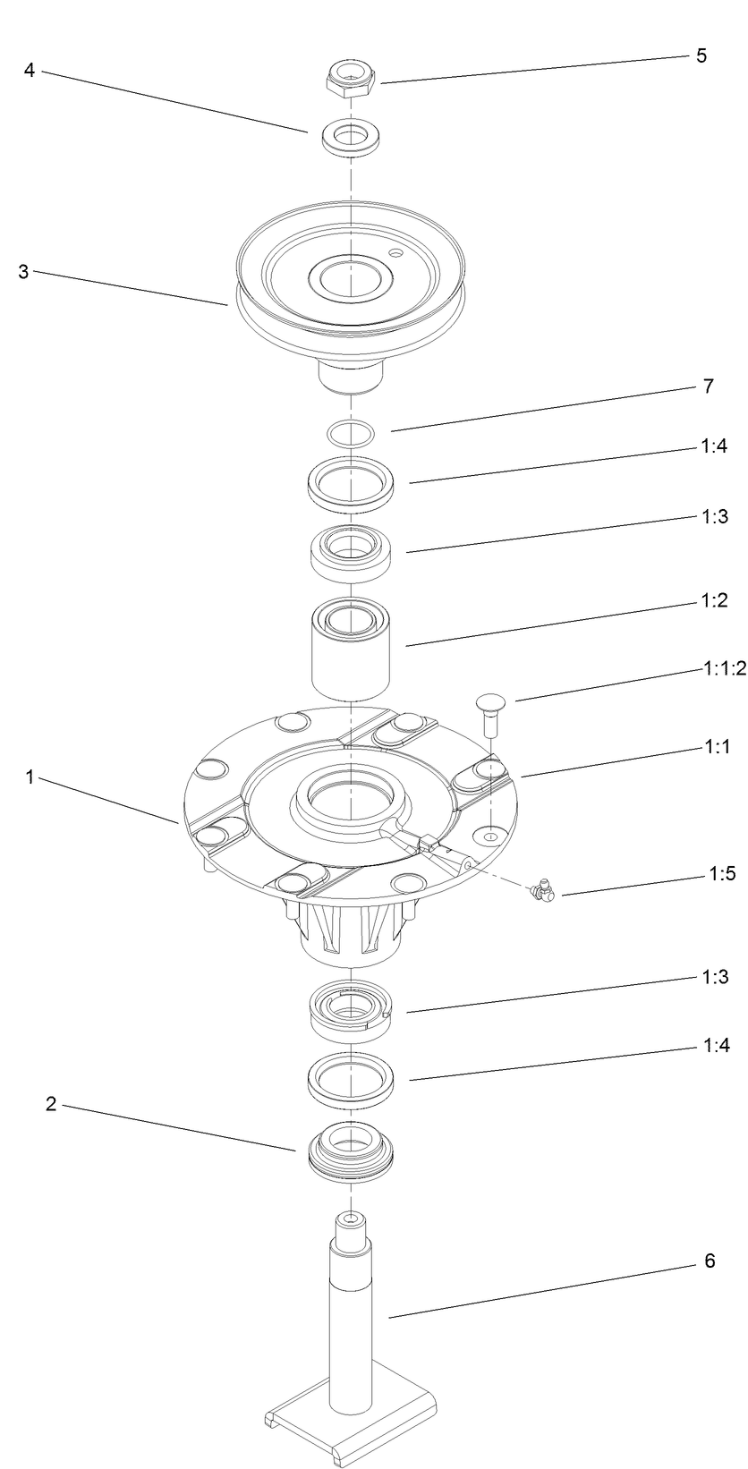 High Spindle Assembly No. 137-3542