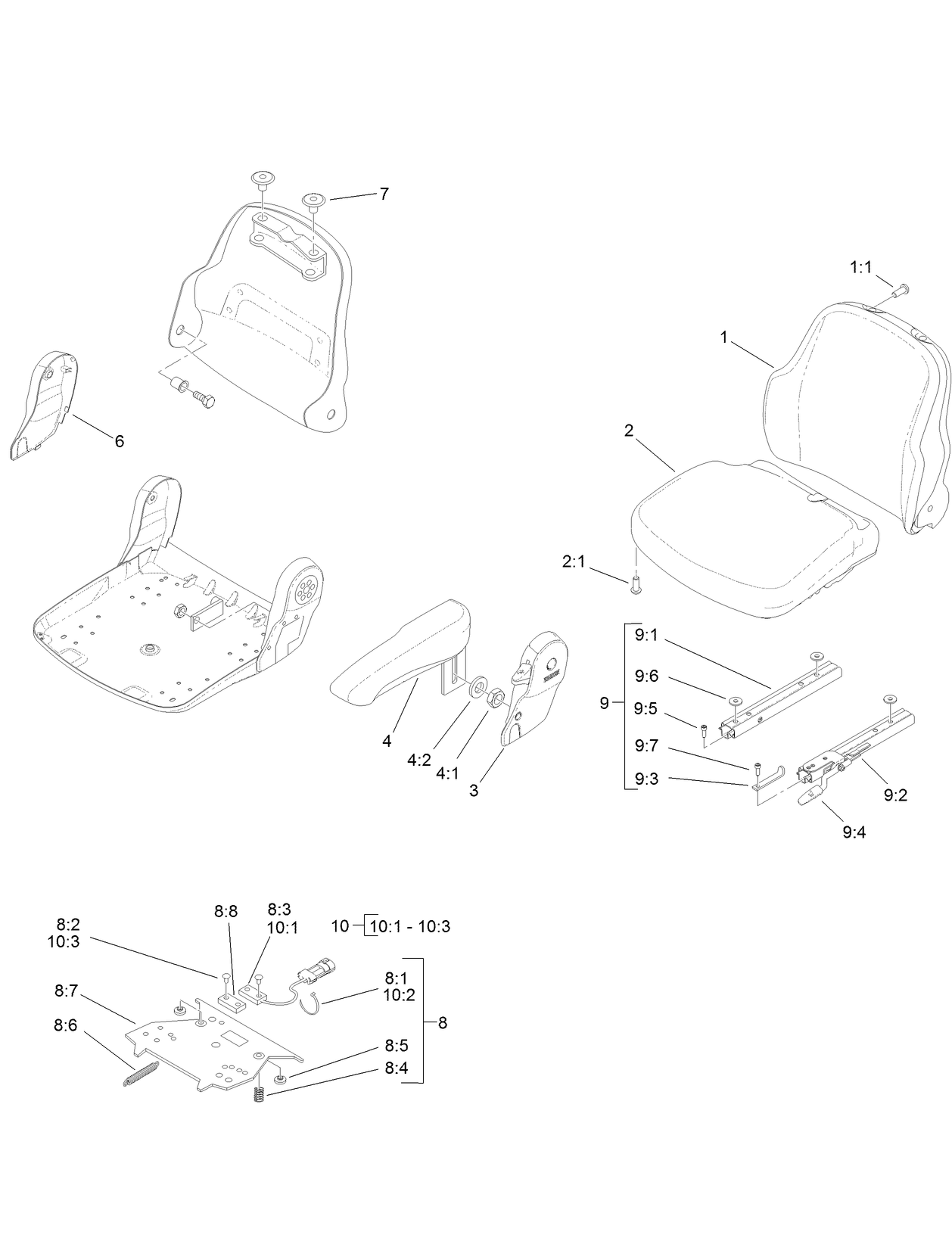 Vinyl Premium Seat Assembly No. 117-5676