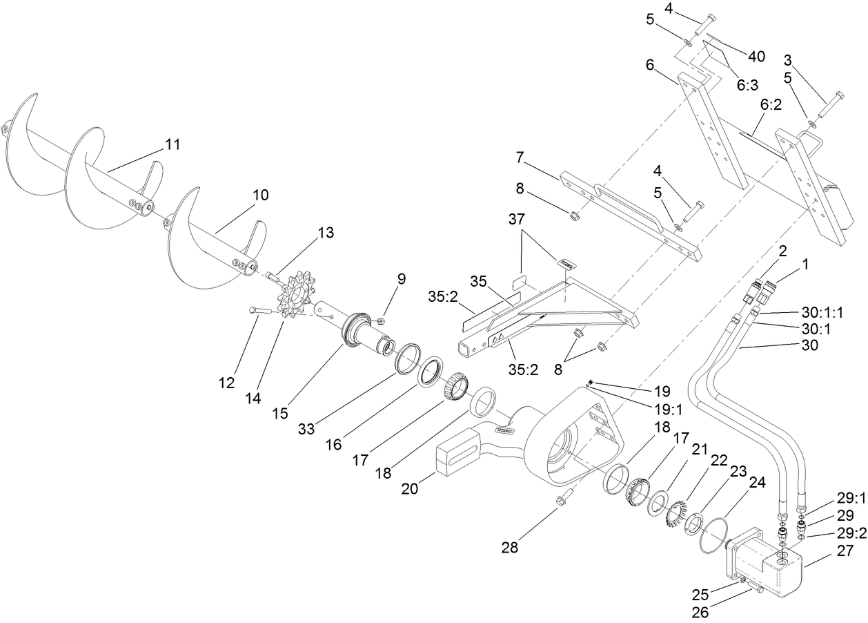 High-Speed Trencher Head Assembly