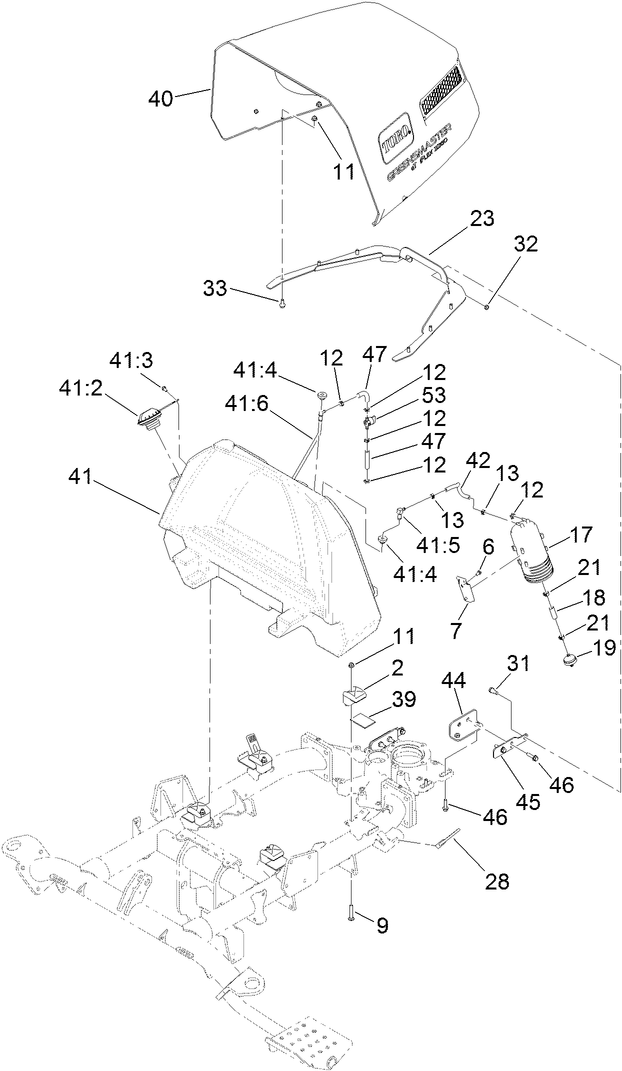 Fuel Tank and Hood Assembly