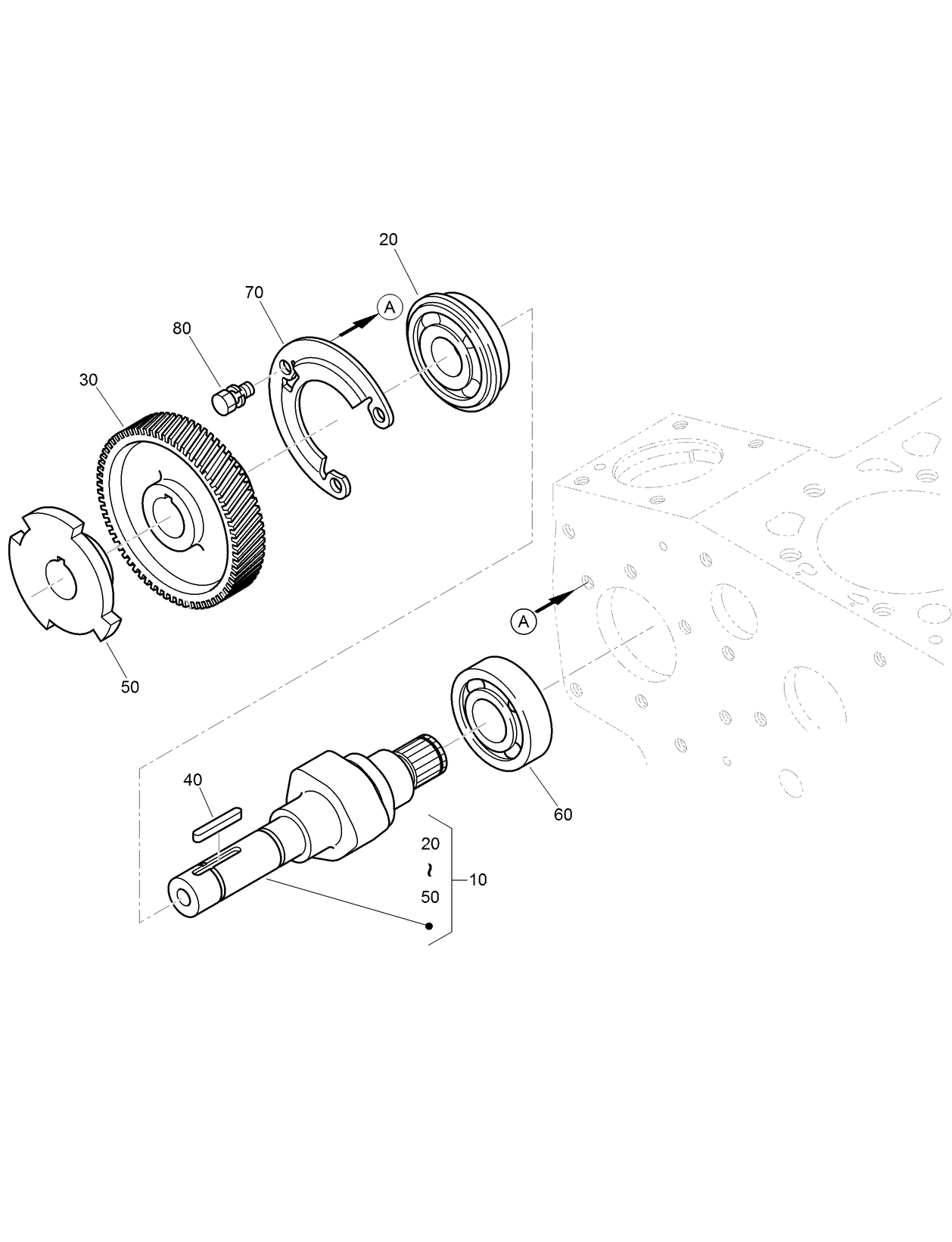Fuel Camshaft Assembly