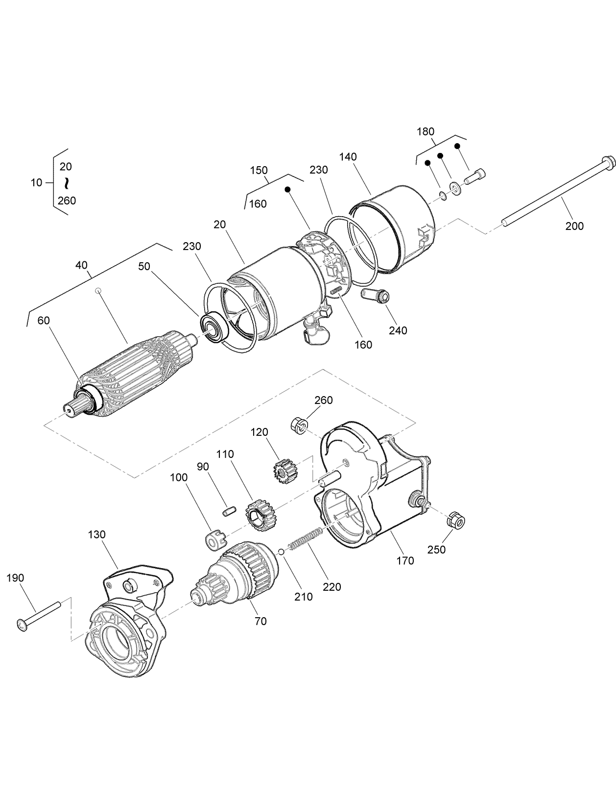 Starter (Component Parts) Assembly
