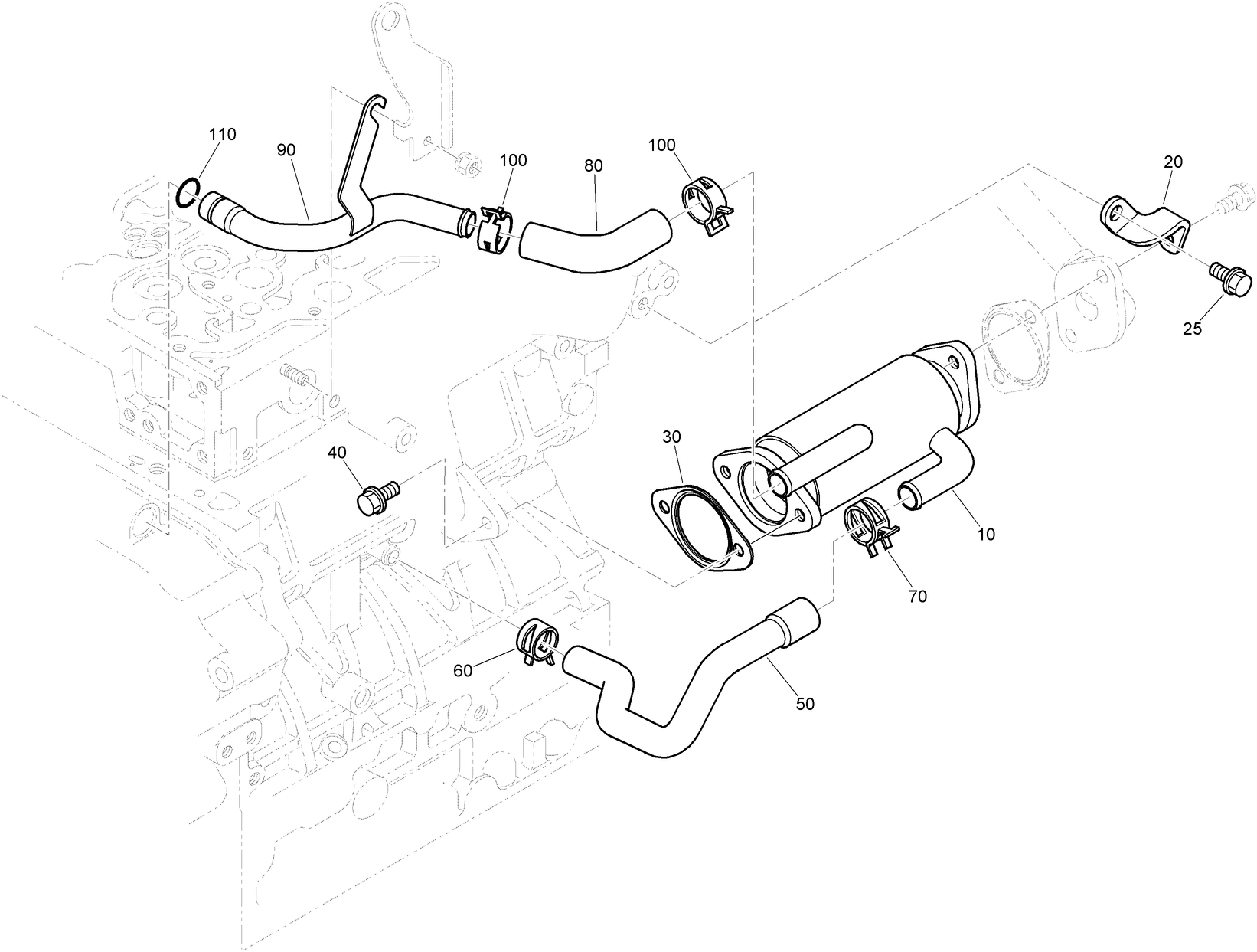 Exhaust Gas Recirculation Cooler Assembly