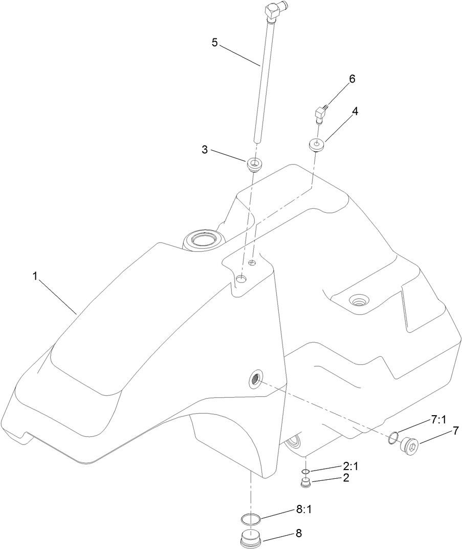 Hydraulic Tank Assembly No. 138-4418