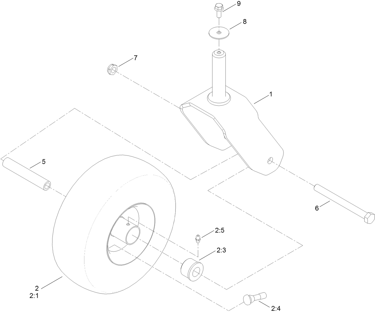 Tire and Caster Assembly