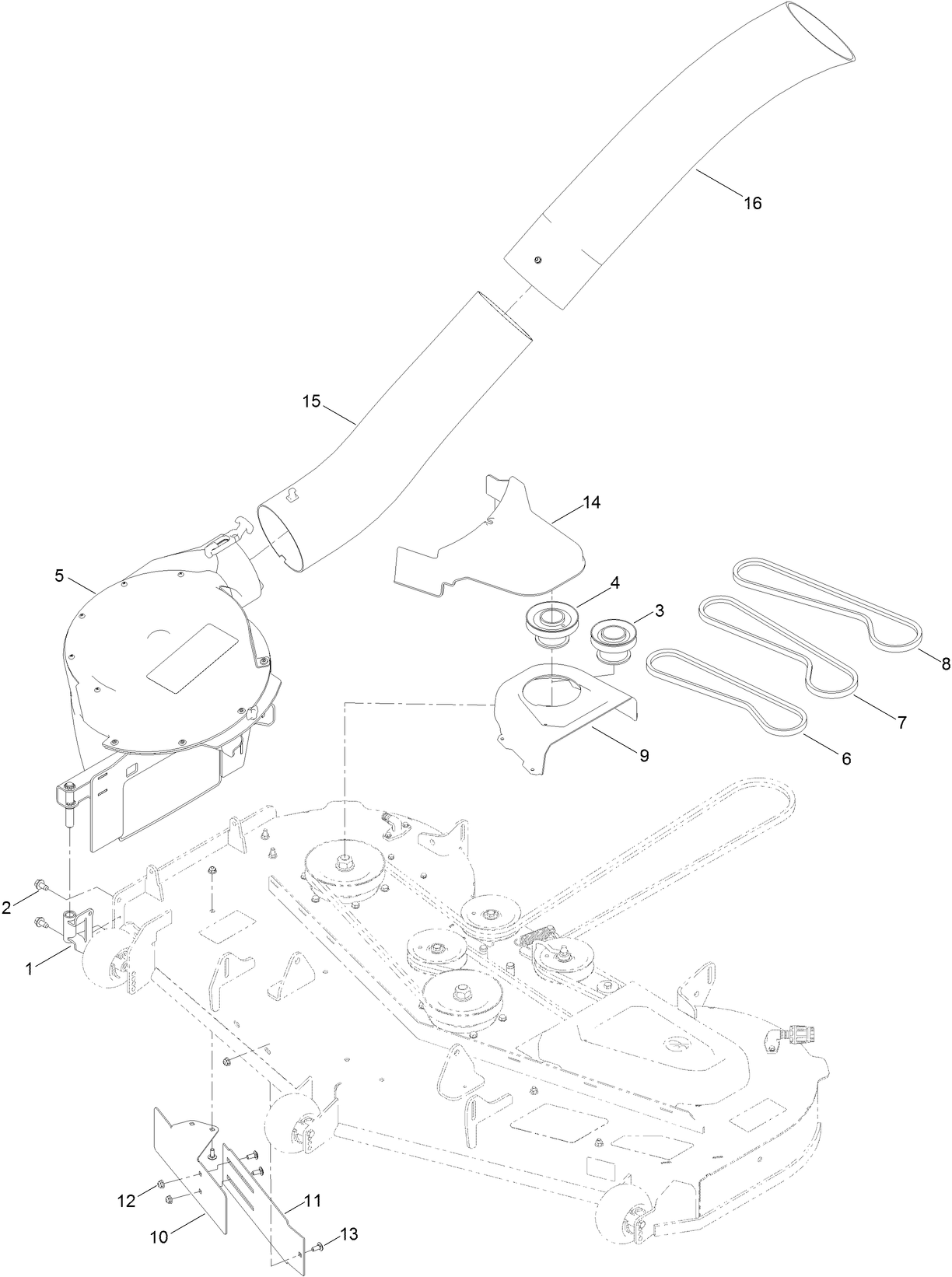 Blower and Tube  Assembly