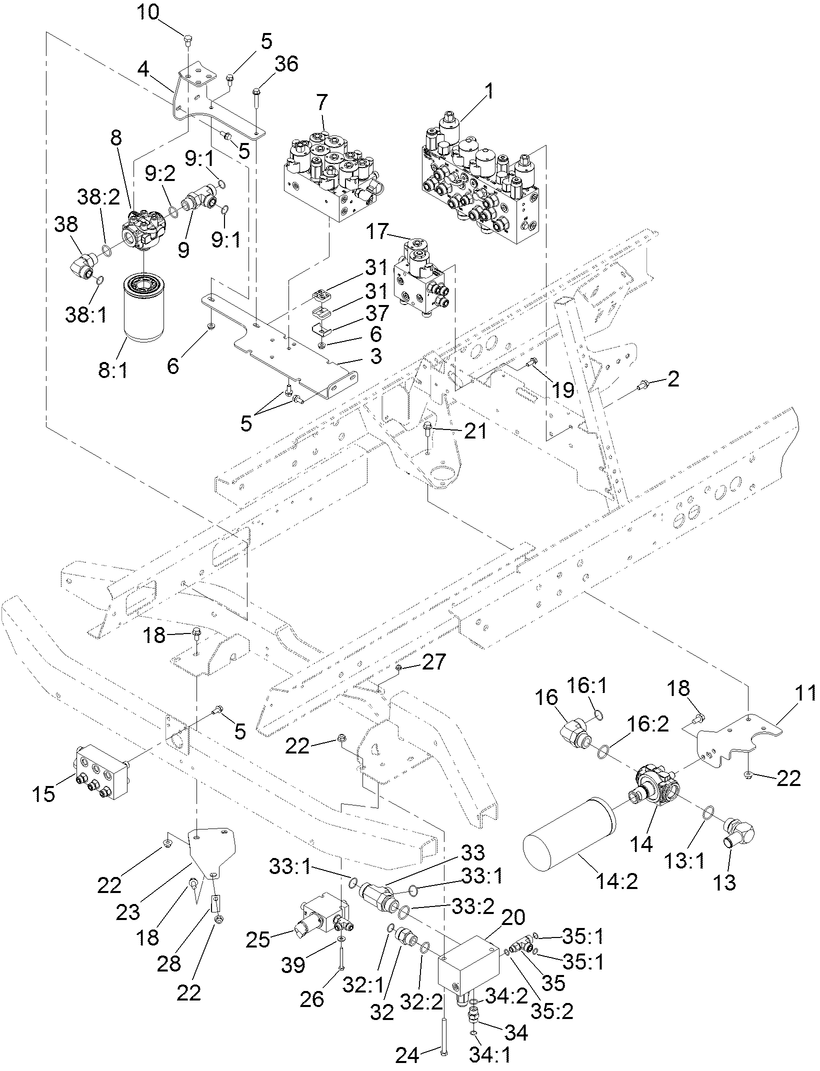 Hydraulic Valve Mounting Assembly