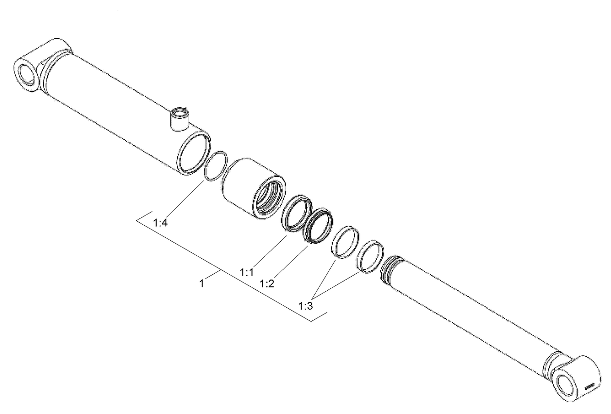 Hydraulic Cylinder Assembly No. 140-2205