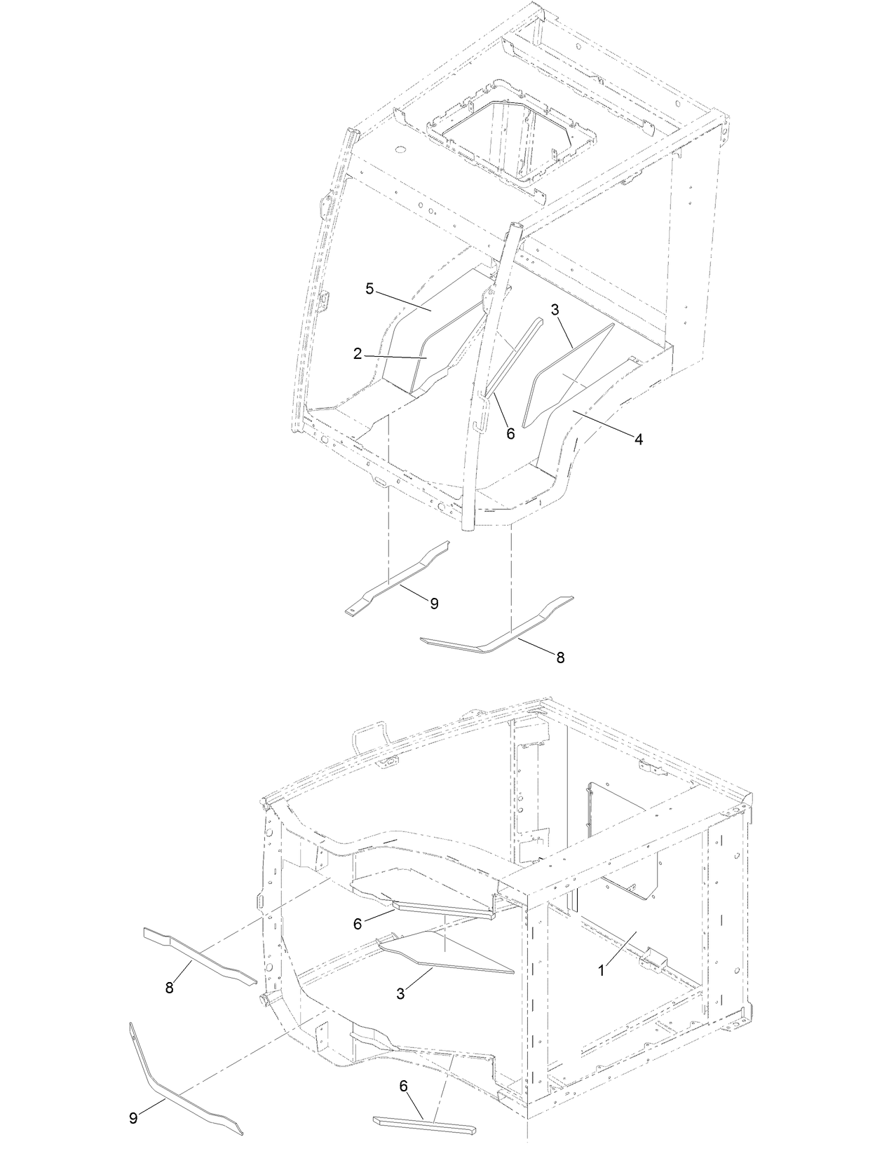 Interior Foam and Carpet Assembly