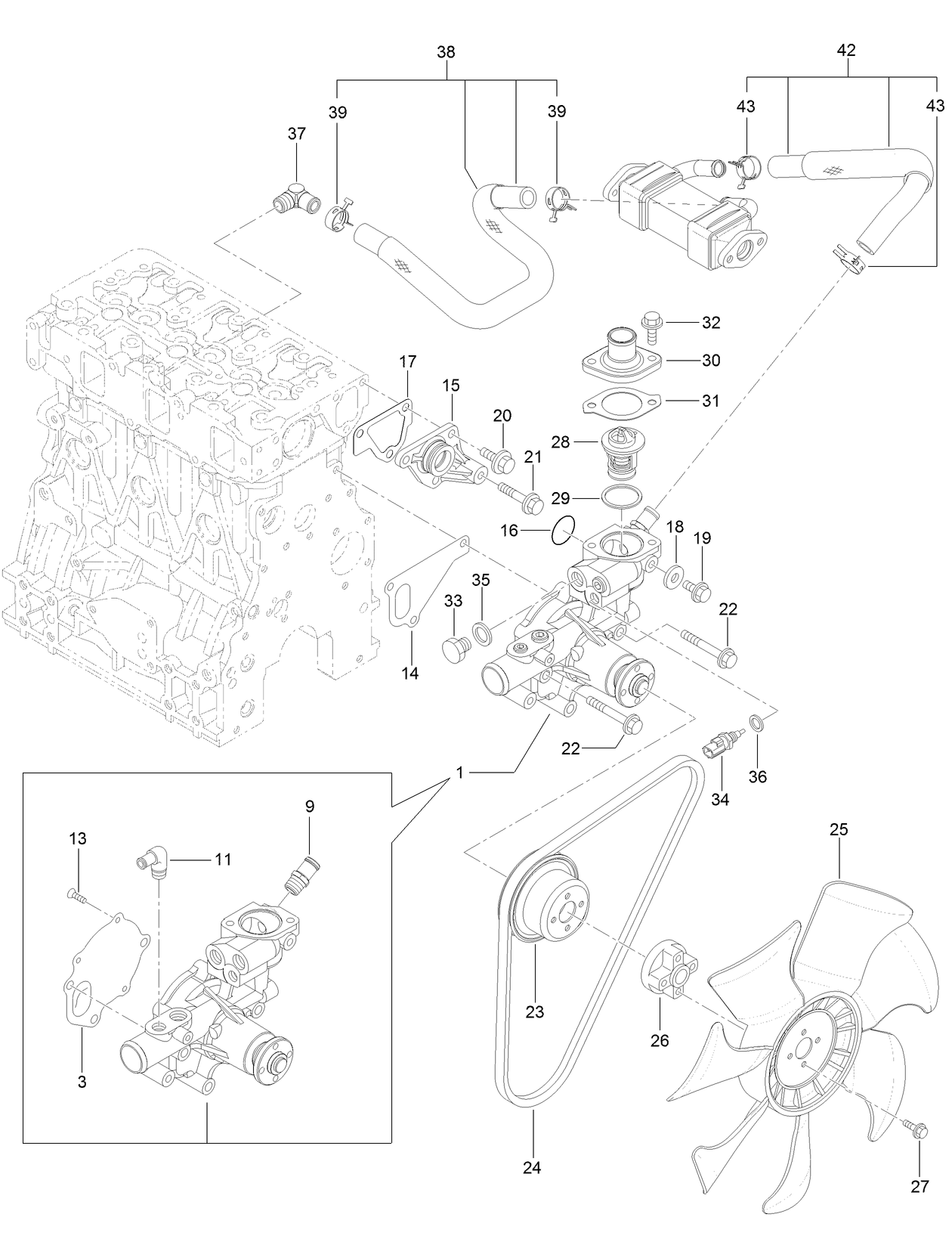 Cooling Water System Assembly