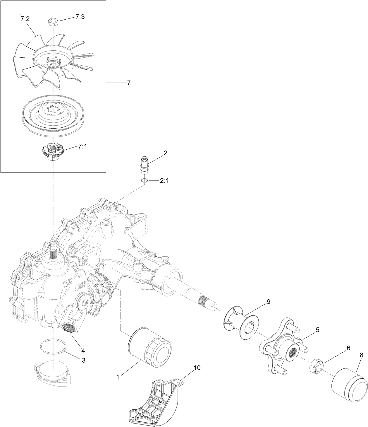 LH Transaxle Assembly No. 140-9489